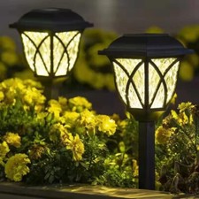 4PCS LED Solar Stake Lights