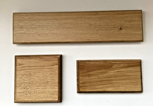 Solid oak display plinth base - solid,