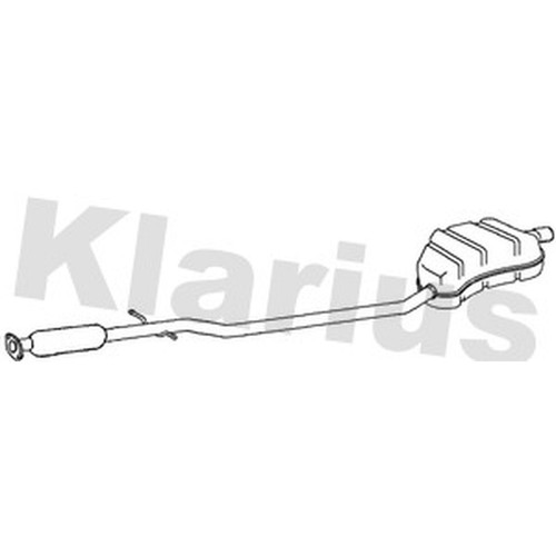 Exhaust rear back - box, mini