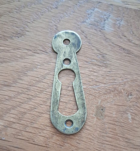 H63mm old brass escutcheon - h63mm,