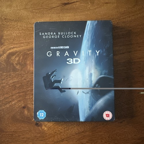 Gravity blu ray steelbook - gravity, 3d