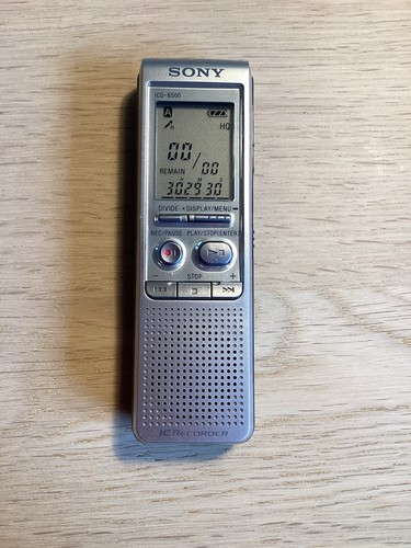 Sony icd b500 digital - icd‑b500, voice