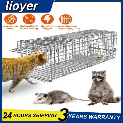 Live animal cage trap heavy - animal,