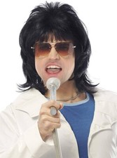 Freddie Mercury Wig | Queen Fancy Dress Costume Accessory 80s Rock Star
