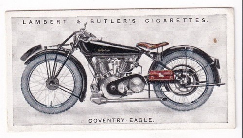 Vintage 1923 motorcycle card - 1923,