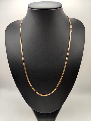 Solid 9ct yellow gold curb - yellow,