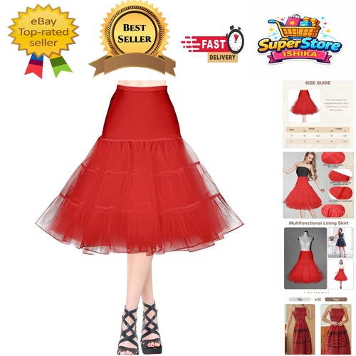 Women retro petticoat red - women's,