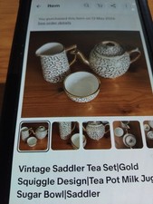 Vintage sudlow burslem tea set - sudlow,