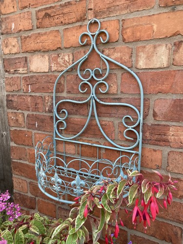 Pair large blue metal - pair,