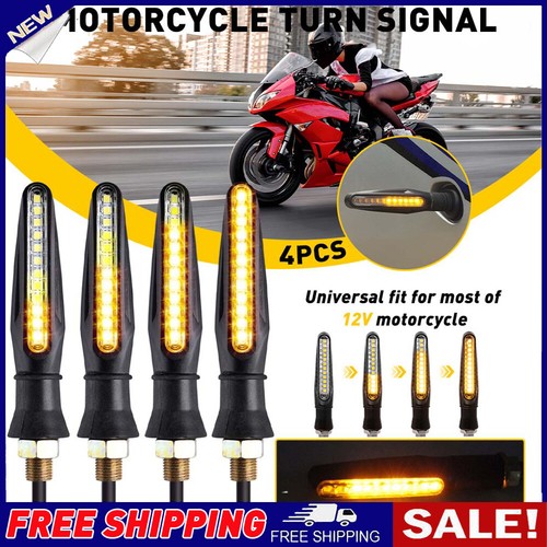Flowing led motorcycle - 4x,