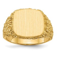 Men signet ring 14k yellow - signet,
