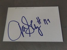 3.5" x 2.5" WHITE AUTOGRAPH