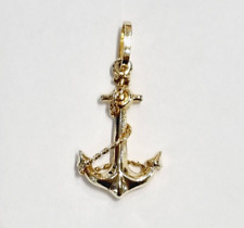 Anchor Pendant Charm 9ct Gold Small Gift Box Stamped 375 9ct Gold Anchor Charm