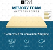 ORTHOPEDIC MEMORY FOAM MATTRESS TOPPERS ALL SIZES AND DEPTHS MEMORY FOAM PLW