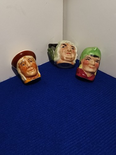 Three porcelain miniature toby - porcelain,
