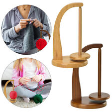 Handmade Yarn Spinner Wooden Wool Yarn Winder Rack Knitting Tool Rotatable