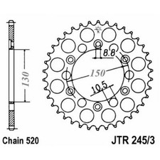 JT SPROCKETS 42 TOOTH STEEL