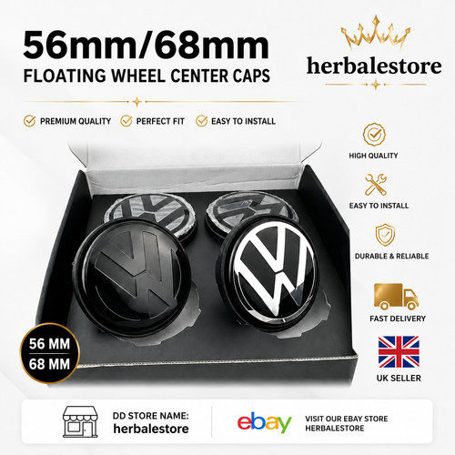 Dynamic hub caps set 4 - vw,