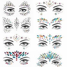 Face Gems Glitter Jewels Tattoo Body Face Sticker Festival Rave Party
