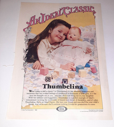 1982 ideal thumbelina doll - thumbelina,