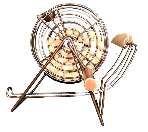 Metal bingo cage tumbler - metal,