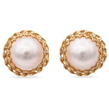 Vintage 14k Yellow Gold Mabe