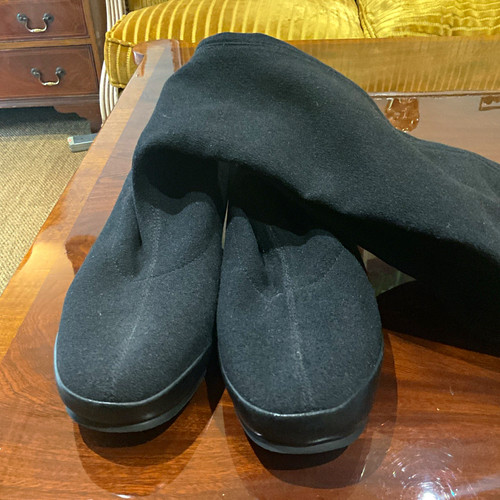 Camper black knit sock - black,