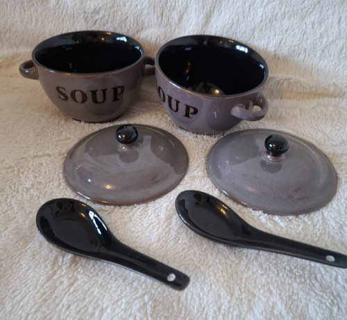 Soup bowls ceramic with - soup,
