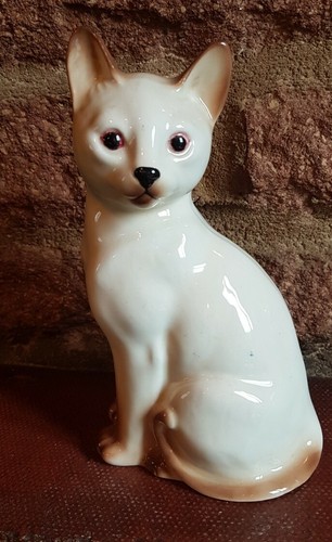 Vintage porcelain cat - cat,, in