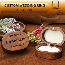 Ring Case Wooden Ring Box
