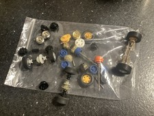 Scalextric Vintage Wheels Cogs Etc Inc Powersledge. 1960s