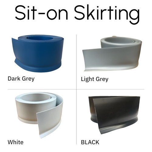 Flexible pvc sit skirting - flexible,