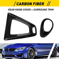 Real Carbon Fibre Gear Knob Surround Trim For BMW M2 M3 M4 M5 X5M F87 F80 F82 UK