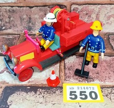 Fireman Sam Bessie Old Vintage Fire Engine Tender with Figures Playset Toy Y550