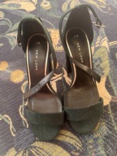 New Look Emerald Green Block Heel Sandal Shoes Size 3