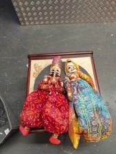 Beautiful Rajasthani String Puppets Traditional Wall Hanging Home Decor Gift
