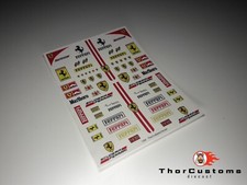 Ferrari, for Hot Wheels, Matchbox - Water-Slide Decals clear 1/64 scale