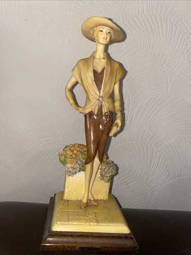 Art deco style resin lady - art,