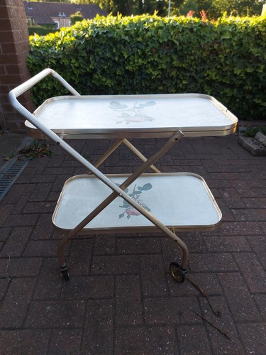 Vintage folding hostess drinks - folding,