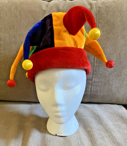 Colorful velvet court jester - colorful,