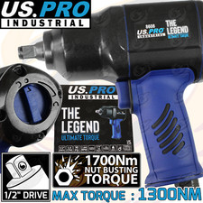US PRO 1/2" Drive Air Impact Wrench Gun 1700NM NBT Pneumatic Tool Impact Wrench