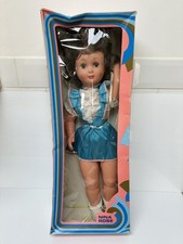 Vintage 1970s 22” walking doll - unused - working mama 