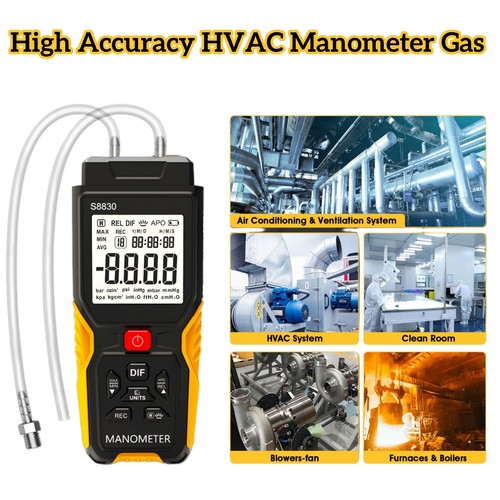 Holdpeak hvac manometer dual - hvac, manometer,