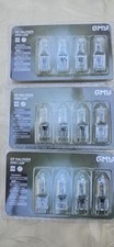 GMY 3 X PACKS OF 4 G9 HALOGEN OVEN LAMP 33W 230V 460 LUMEN.