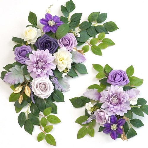 2pcs wedding arch flowers - 2pcs,