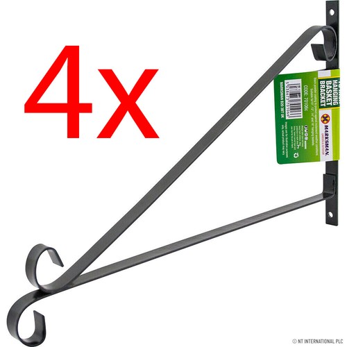 Hanging basket bracket - 4, 16"