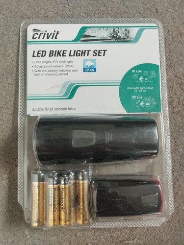 Crivit led bike light set - bike,