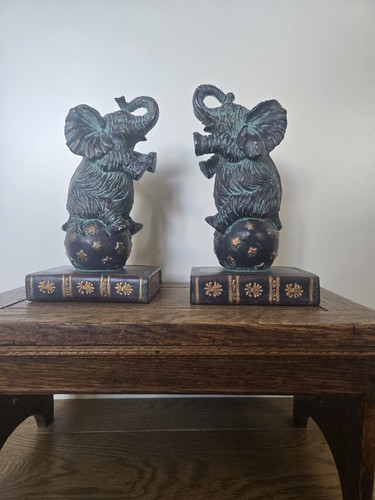 Vintage heavy resin elephant - heavy,