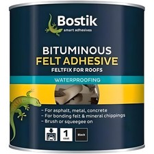 Bostik Bituminous Felt Adhesive 2.5L for Shed Roof Roofing Felt Cold Applied