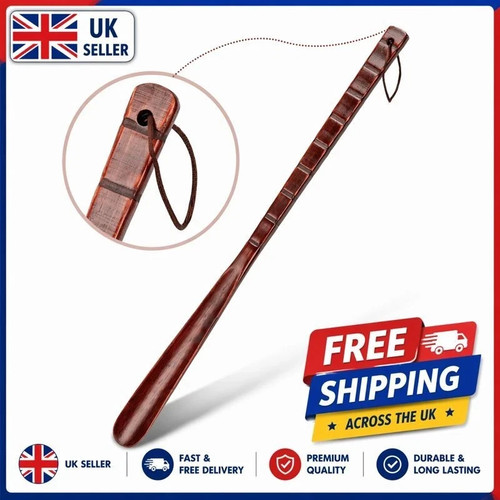 Extra long wooden shoe horn - wooden,